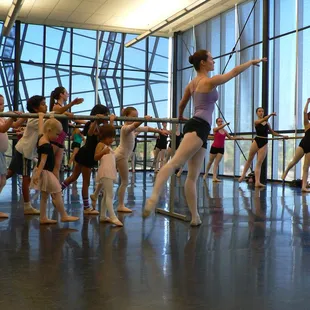 Warm up in Studio 301, The Stevie Eller Dance Theatre