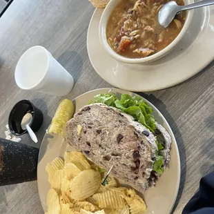 White Albacore Tuna 1/2 Sandwich &amp; Cup of Soup Combo