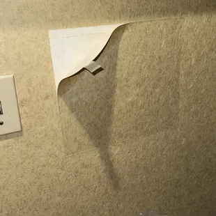 Tape the wall paper just wow