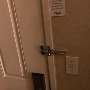 Filthy door way never been even wiped off.