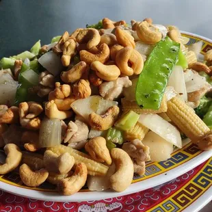 Cashew chicken.