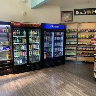 Drink and chips options