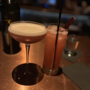 Espresso martini and floradora