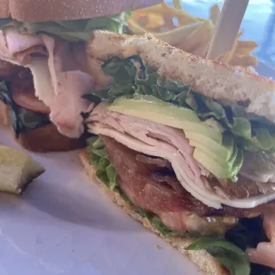 AZI Smoked Turkey Sandwich  close up ... yum!