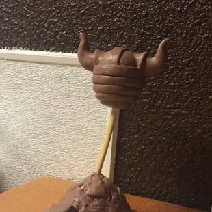 Sculpture of the logo