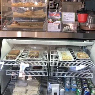 Good selection of pound cake and other pastries