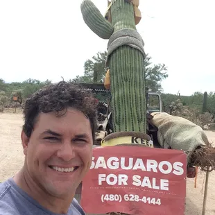 Ellery selling saguaros