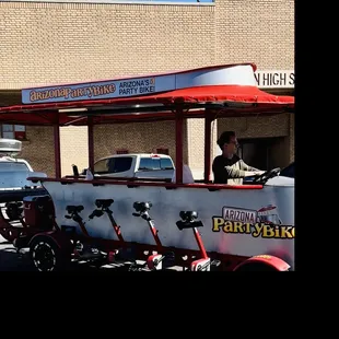 About to start our 2-hr party ride!