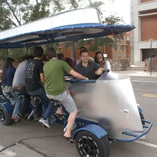 a man and a woman on a motorcycle