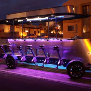 a group of people on a city street