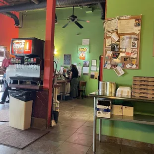 the interior of the restaurant