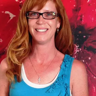 The lovely Wendy! One of the raffle winners of a free pair of glasses.