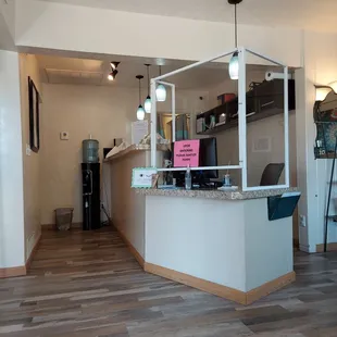 Front desk, waiting area.