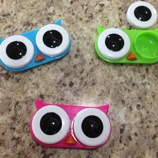 Fun contact lens cases!