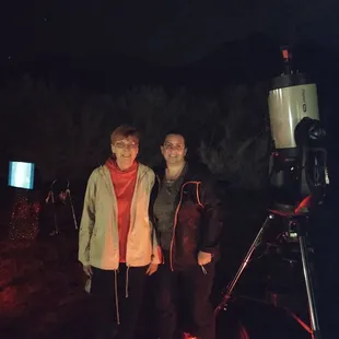 Us and Benjamin's amazing telescope!