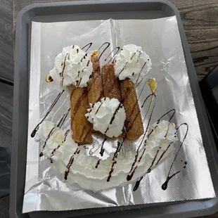 Churros will make you feel like a clown.