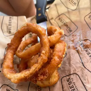 Belgian Waffle Battered Onion Rings