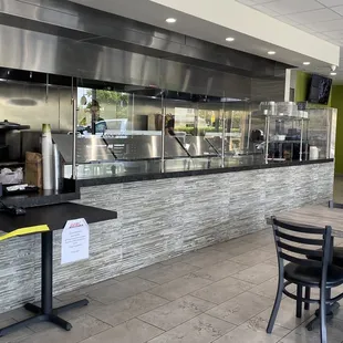 a view of the kitchen