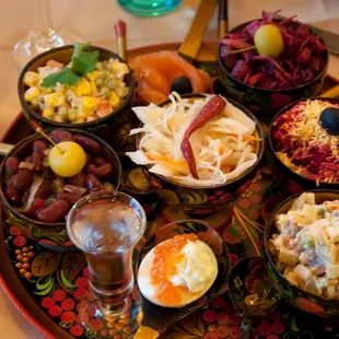 Polish pickles, sourkraut, pickled mushrooms and more...