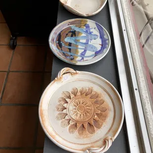 Pottery by husband and wife team Maria and James Bassett.