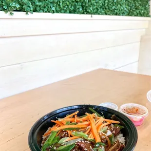 a bowl of stir fried vegetables