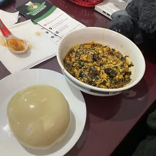 Pounded Yam &amp; Egusi Soup