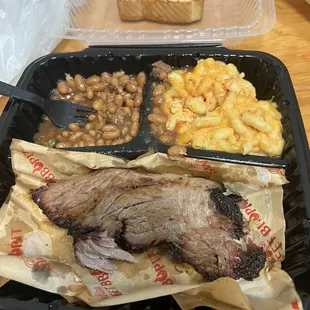 Brisket is dry as hell. Flavorless. Looks like I got the short end of the stick and was served older brisket from the day before. Disgusted