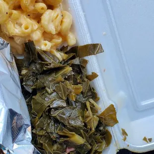 Mac &amp; Cheese and Greens