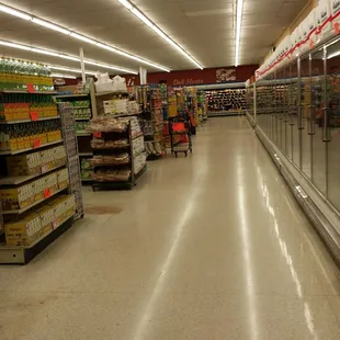a grocery aisle