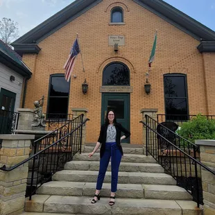 It's in an old one room schoolhouse!