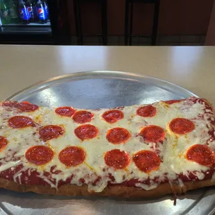 Half Sicilian With Pepperoni (8 Cuts)
