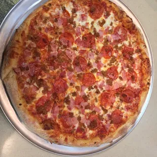 Carnivore - Red Sauce, Pepperoni, Capicola, Ham &amp; Hot Sausage.