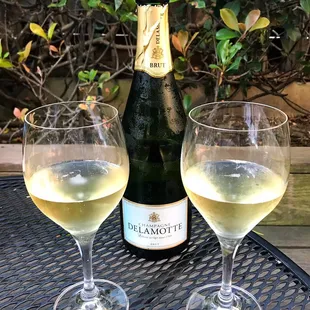A bottle of champagne after a crazy day at work. Cheers!  #DustinDrinksSF