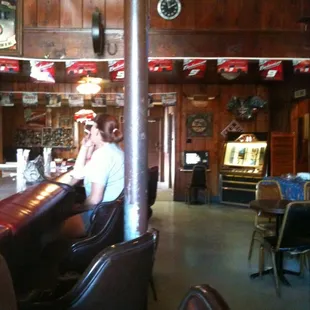 a man sitting at the bar
