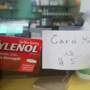 They take credit cards w $5 up purchase