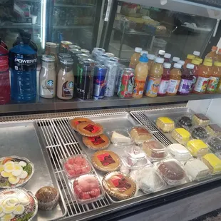 A few beverage and dessert options