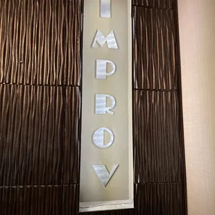 a sign for a restaurant