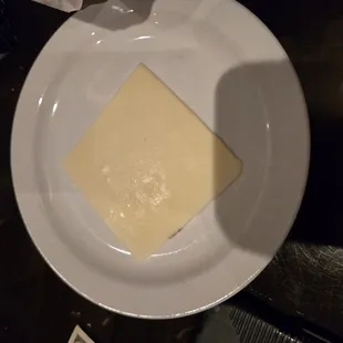 "Side of queso" for my onion rings.