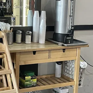 Complimentary cardamom tea