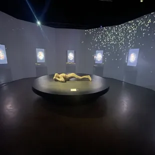 Pompeii body cast of a young girl who died from the volcanic ash.