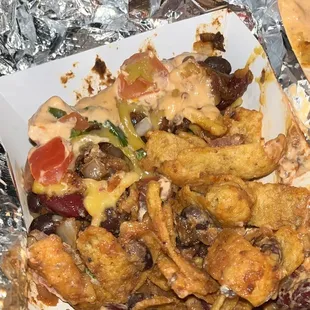 a plate of food on a table