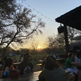 Outside seating
