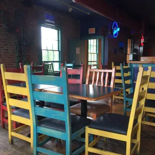 Upstairs dining area