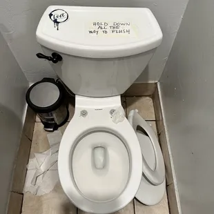 Broken toilet