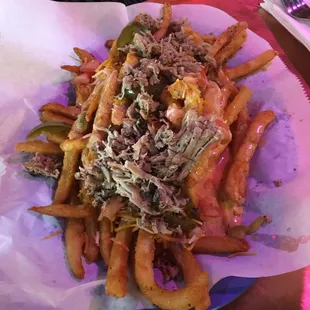 Pulled Pork Queso Fries