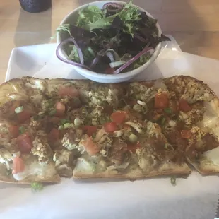 Crumbled Crab Flatbread