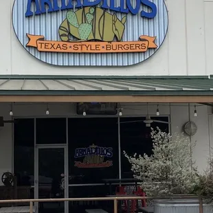 The entrance to the local bar and eatery!