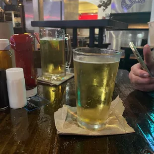 Michelob Ultra's to cleanse the palate.