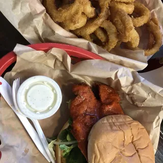 Buffalo Chicken Fried Chicken Sandwich