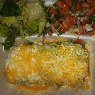 Carne asada chimichanga